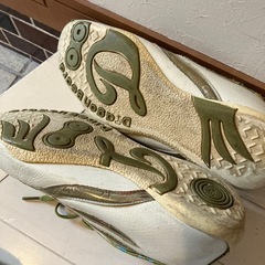 人気ブランドDragon Beardのスニーカー２足とNEVSURFのホワイトスニーカーの画像