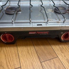 コールマン　コンロ　パワーマックス　ツーバーナー　カードリッジ付きの画像