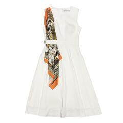 ERUKEI エルケイ スカーフポイント Aライン ミディアムドレス キャバドレス GINZA COUTURE 銀座クチュールの画像