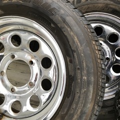 ジムニータイヤホイール当時物メッキの画像