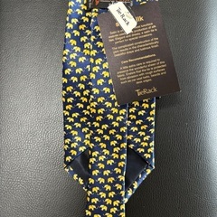新品　ネクタイ　ゾウ柄の画像