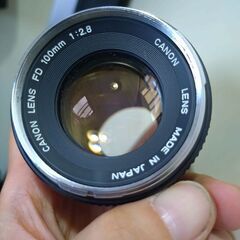 極上品　初期銀枠　Canon FD 100mm F2.8 の画像