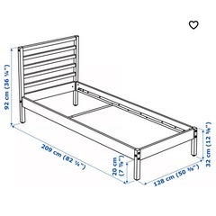 IKEA ベットフレームTARVA タルヴァの画像
