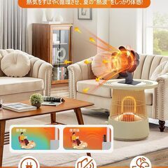 新品未使用ストーブファン 6枚羽根【熱駆動・電源不要】16cm大径ブレード 77cm²大接地面 ⾃動回転 日本製モーター搭載 静音 暖房効率アップ エコファン 磁気温度計付き 過熱保護 石油ストーブ/薪ストーブ対応の画像