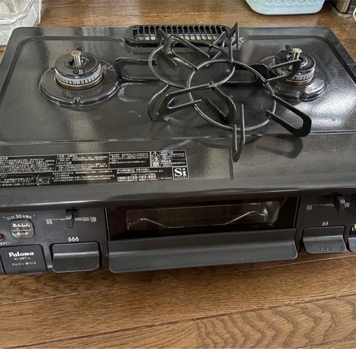 パロマ Paloma IC-S87K-L プロパンガス用 ガステーブル 左強火力