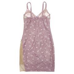 ROBE de FLEURS ローブドフルール 編み上げリボン×片サイドチュール切替タイトミニキャバドレス fm2267の画像