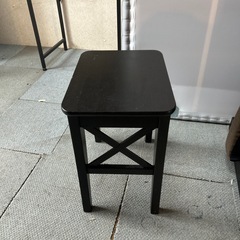 IKEA インゴルフ　スツール　椅子　ぶらブラックの画像
