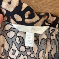 レディース H&M　ヒョウ柄　オールインワン　ショート丈の画像
