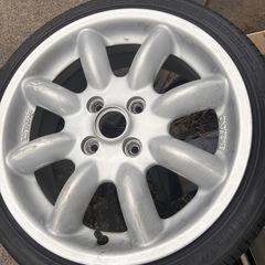 15インチ6J＋43pcd100 4穴 ミニライト　165/45r15 新品タイヤ希少サイズ　の画像
