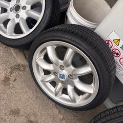 15インチ6J＋43pcd100 4穴 ミニライト　165/45r15 新品タイヤ希少サイズ　の画像