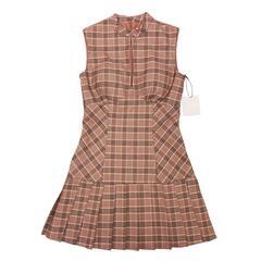 ROBE de FLEURS ローブドフルール クラシカルチェックツイルプリーツミニキャバドレス fm3389の画像