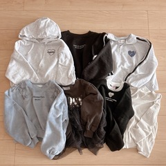 女の子秋冬服130cm 11点セットの画像
