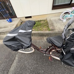 後ろ乗せチャイルドシート付自転車の画像