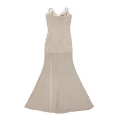 ✨新品未使用✨Jewels ビジューキャミソールサイドスリットラメロングドレス 送料無料！】新色登場！ビジューキャミソールサイドスリットラメ