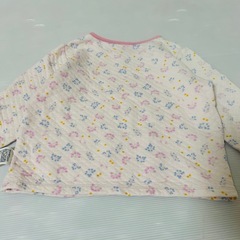 【あったか・2点セット】ユニクロ　女の子　パジャマ　上下セット　100サイズの画像