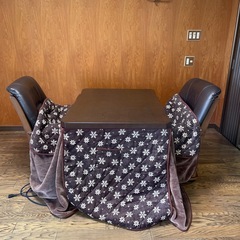 高級木製家具調こたつの画像