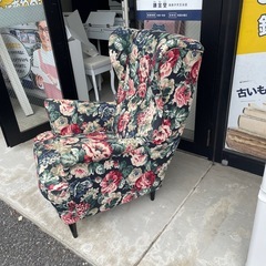 良品⭐️希少柄🩷IKEA ストランドモン ウィングチェアの画像