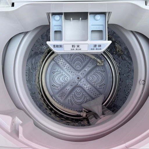 T124 シャープ　家庭用　洗濯機　23年製　大容量8kg インバーター搭載 T124☆2023年製☆シャープ 洗濯機 8KG 一人暮らし インバーター搭載
