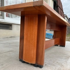 木製ベンチ 長椅子の画像
