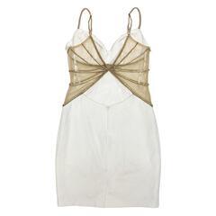 AngelR エンジェルアール クロスビジューデザインタイトミニドレス キャバドレスの画像