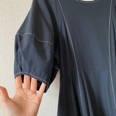 ランタンスリーブ2wayワンピースの画像