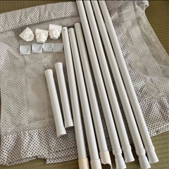 ベビーゲート　とおせんぼ　XL 180cm ホワイト　ドット　突っ張り式の画像
