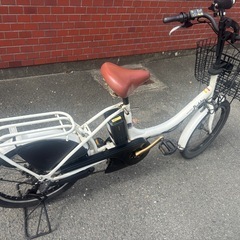 YAMAHA PAS Babby 電動アシスト自転車 ホワイト (くま) 東大阪の