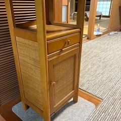 カリモク　木製小型収納棚　の画像