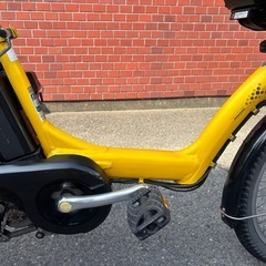 BRIDGESTONE イエロー 電動アシスト自転車 チャイルドシート3人乗り の画像