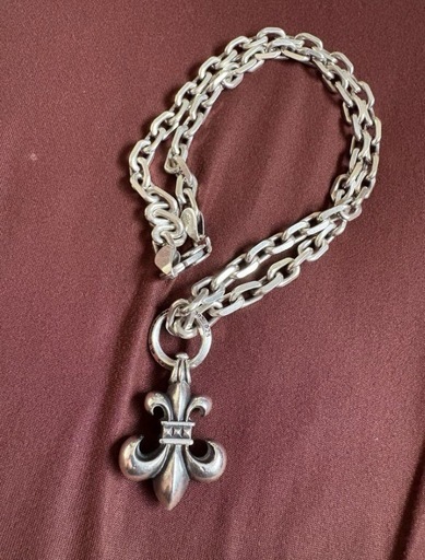 クロムハーツ フルール・ド・リス ネックレス シルバー925