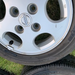 日産オッティ等純正アルミホイール タイヤ の画像