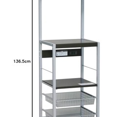 【美品】エムケー オープンラック レンジ台 の画像