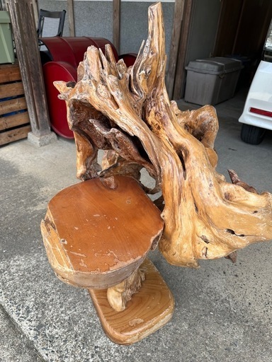 昭和レトロ 切り株 盆栽台 オブジェ 置物 花台 木彫り 木彫 玄関 鑑賞 昭和レトロ 切り株 盆栽台 オブジェ 置物 花台 木彫り 木彫 玄関 鑑賞