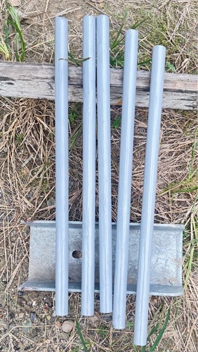 直管パイプ　22.3パイ　60センチ　ビニールハウス　鉄パイプ　苗　棚　198本