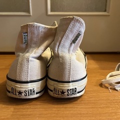 コンバース　25.5 ハイカット　ヘンプ素材の画像