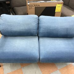 【ジャングルジャングル石川金沢店】  ソファー2人用 デニム/グラデーション W150×D76×H65 クリーニング済み												の画像