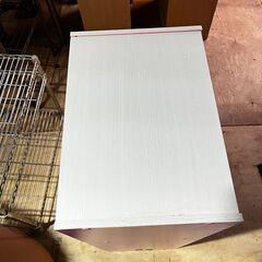 カラーボックス 3段 ホワイトピンクの画像