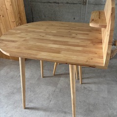【姫路】2人掛け用ダイニングテーブル+チェア3点セットの画像