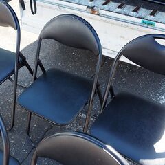 10脚セット◆DCM 会議用 椅子 パイプ椅子 折り畳み椅子 お祭り フェス 野外活動 集会◆の画像