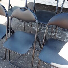 10脚セット◆DCM 会議用 椅子 パイプ椅子 折り畳み椅子 お祭り フェス 野外活動 集会◆の画像