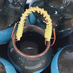 未使用品　渋い　赤津焼　調味料セットの画像