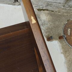 無料ガラス板木目調テーブル座卓パソコンにもの画像