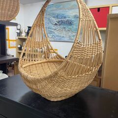 リサイクルショップどりーむ荒田店　No4917 籐カゴ　バスケットの画像