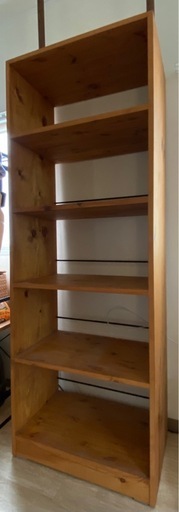 パイン無垢材オープンシェルフ　棚　本棚