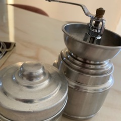 コーヒーミル　ユニフレームコーヒーバネット　コーヒー豆容器　　の画像
