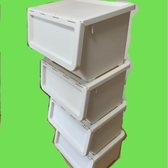 キッチンワゴン＆収納ケースのセットの画像