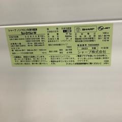 【安心！6ヶ月間の保証付き！】SHARP 2ドア冷蔵庫入荷しました！の画像