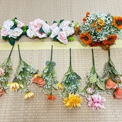 花束　造花の画像