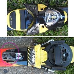 180cm カービングスキー 2点セット　板 K2 killer Bee キラービー ブラック×イエロー系　ビンディング ロシニョール ターンテーブル　☆ PayPay(ペイペイ)決済可能 ☆ 札幌市 豊平区 平岸 平岸店の画像