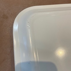 【無料】【引き取り限定】中古品　白い無地トレー　2枚セットの画像